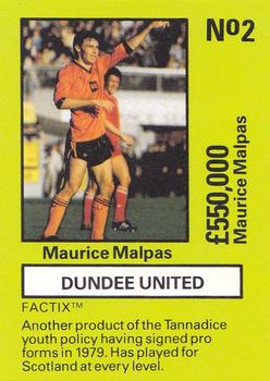 1987 Boss Leisure - Emlyn Hughes' Team Tactix #2 Maurice Malpas Front