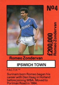 1987 Boss Leisure - Emlyn Hughes' Team Tactix #4 Romeo Zondervan Front