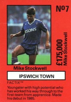 1987 Boss Leisure - Emlyn Hughes' Team Tactix #7 Mike Stockwell Front