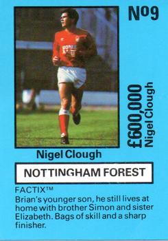 1987 Boss Leisure - Emlyn Hughes' Team Tactix #9 Nigel Clough Front