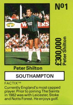 1987 Boss Leisure - Emlyn Hughes' Team Tactix #1 Peter Shilton Front