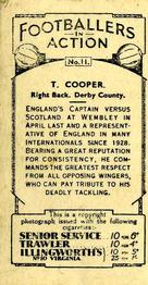 1934 Gallaher Footballers in Action #11 Tom Cooper Back