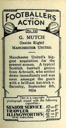 1934 Gallaher Footballers in Action #29 George Mutch Back