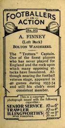 1934 Gallaher Footballers in Action #30 Alex Finney Back