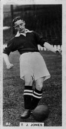 1934 Gallaher Footballers in Action #32 Tommy Jones Front