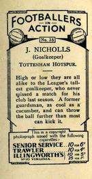 1934 Gallaher Footballers in Action #35 Joe Nicholls Back
