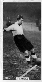 1934 Gallaher Footballers in Action #39 Johnny Arnold Front