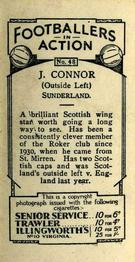 1934 Gallaher Footballers in Action #48 Jimmy Connor Back
