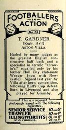 1934 Gallaher Footballers in Action #68 Tommy Gardner Back