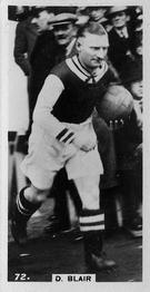 1934 Gallaher Footballers in Action #72 Danny Blair Front