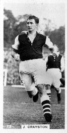 1934 Gallaher Footballers in Action #75 Jack Crayston Front