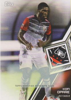 2018 Topps MLS - Non-Autographed Certified Autographs #38 Kofi Opare Front