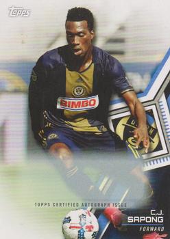 2018 Topps MLS - Non-Autographed Certified Autographs #97 C.J. Sapong Front