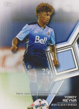 2018 Topps MLS - Non-Autographed Certified Autographs #78 Yordy Reyna Front