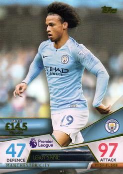 2018 Topps Match Attax Ultimate #63 Leroy Sane Front