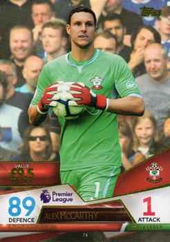 2018 Topps Match Attax Ultimate #76 Alex McCarthy Front