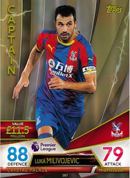 2018 Topps Match Attax Ultimate - Captains #107 Luka Milivojevic Front