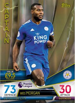 2018 Topps Match Attax Ultimate - Captains #111 Wes Morgan Front