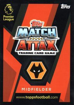 2018 Topps Match Attax Ultimate - Sketches #150 Ruben Neves Back