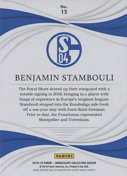 2018-19 Panini Immaculate Collection - Sapphire #13 Benjamin Stambouli Back