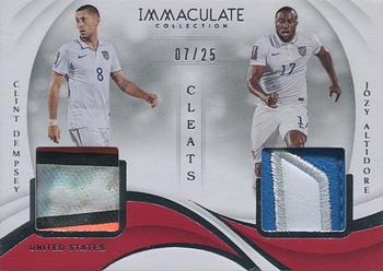 2018-19 Panini Immaculate Collection - Cleat Combos #CC-DA Clint Dempsey / Jozy Altidore Front