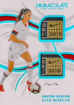 2018-19 Panini Immaculate Collection - Dual Laundry Tags #DL-AMG Alex Morgan Front