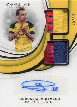 2018-19 Panini Immaculate Collection - Dual Patch Autographs #DA-PA Paco Alcacer Front