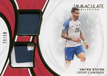 2018-19 Panini Immaculate Collection - Dual Patches #DP-GCA Geoff Cameron Front
