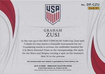 2018-19 Panini Immaculate Collection - Dual Patches #DP-GZU Graham Zusi Back