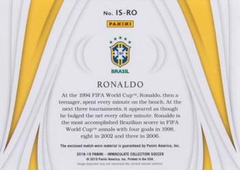 2018-19 Panini Immaculate Collection - Immaculate Standard Platinum #IS-RO Ronaldo Back