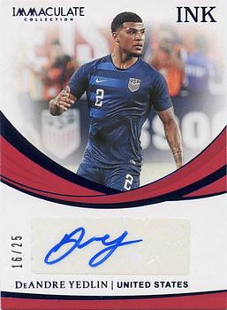 2018-19 Panini Immaculate Collection - Ink Sapphire #I-DAY DeAndre Yedlin Front