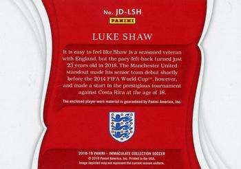 2018-19 Panini Immaculate Collection - Jumbo Dual Patches Platinum #12 Luke Shaw Back