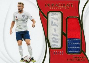 2018-19 Panini Immaculate Collection - Jumbo Dual Patches Platinum #12 Luke Shaw Front