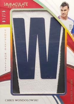 2018-19 Panini Immaculate Collection - Nameplate Nobility #NN-CW Chris Wondolowski Front