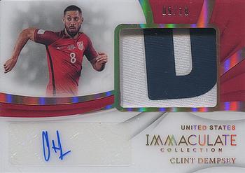 2018-19 Panini Immaculate Collection - Premium Patch Autographs Gold #PP-CD Clint Dempsey Front