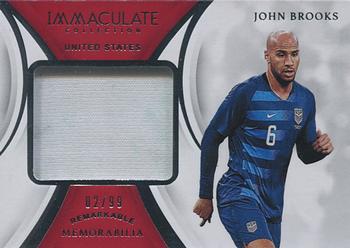 2018-19 Panini Immaculate Collection - Remarkable Memorabilia #RM-JB John Brooks Front