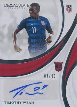 2018-19 Panini Immaculate Collection - Rookie Autographs #RA-TW Timothy Weah Front