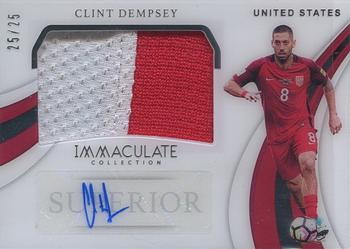 2018-19 Panini Immaculate Collection - Superior Swatch Signatures #SU-CD Clint Dempsey Front