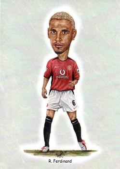 2002 Manchester United Football Caricatures #7 Rio Ferdinand Front