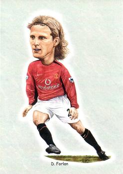 2002 Manchester United Football Caricatures #9 Diego Forlan Front