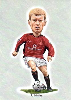 2002 Manchester United Football Caricatures #16 Paul Scholes Front
