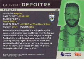 2018 Topps Platinum Premier League - Global Star #116 Laurent Depoitre Back