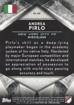 2016 Topps Apex MLS - Global Influence Blue #GI-AP Andrea Pirlo Back