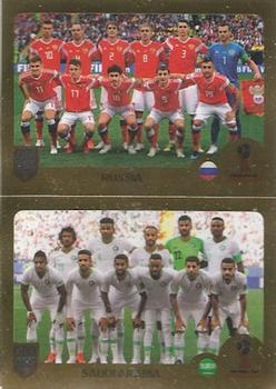2019 Panini FIFA 365 (Green Back) #378 Russia / Saudi Arabia Front