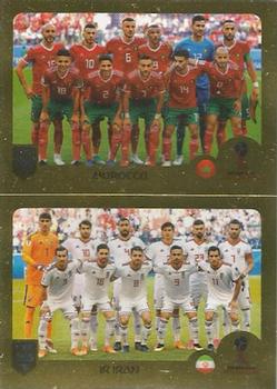 2019 Panini FIFA 365 (Green Back) #381 Morocco / Iran Front