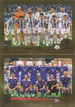 2019 Panini FIFA 365 (Green Back) #384 Argentina / Iceland Front