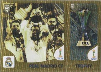 2019 Panini FIFA 365 (Green Back) #428 Real Madrid CF / Trophy Front