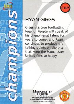 2000 Futera / Pokka Manchester United - Champions #CH2 Ryan Giggs Back