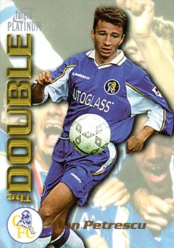 1998 Futera Platinum Chelsea The Double #DB7 Dan Petrescu Front