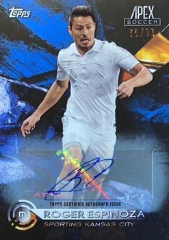 2016 Topps Apex MLS - Autographs Blue #52 Roger Espinoza Front
